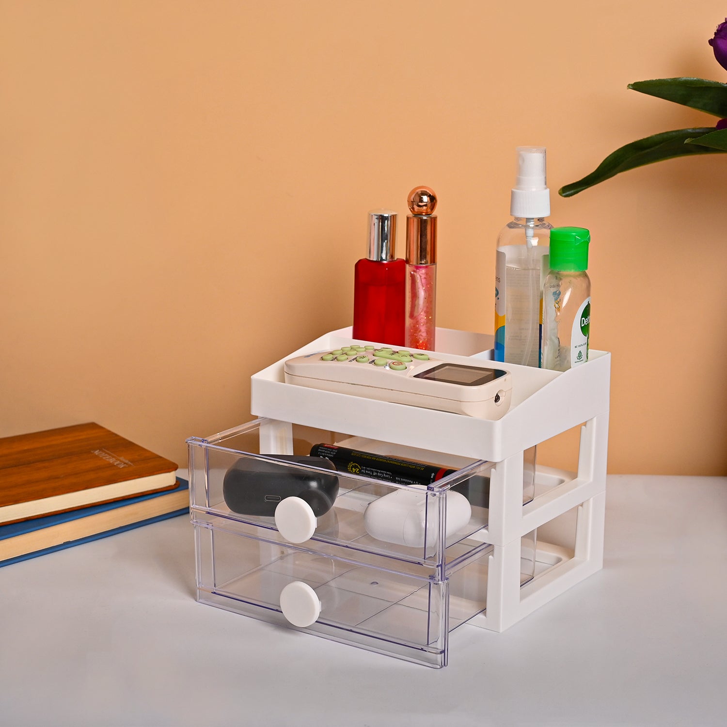 Premium Plastic White 2 Layer Drawer - Buy Online at Alikart