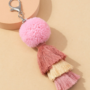 Premium Plush Faux Fur Pom Pom Keychain – Soft Fluffy Bag Charm & Decorative Key Ring - Buy Online at Alikart