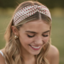 Premium Polka Dot Twist Knot Women’s Hair Band – Stylish Non-Slip White Headband with Black Dots (Random color-Pack of 1) - Buy Online at Alikart