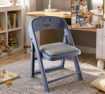 Portable Plastic Foldable Kids Chair with Cushion for Home Study Seating