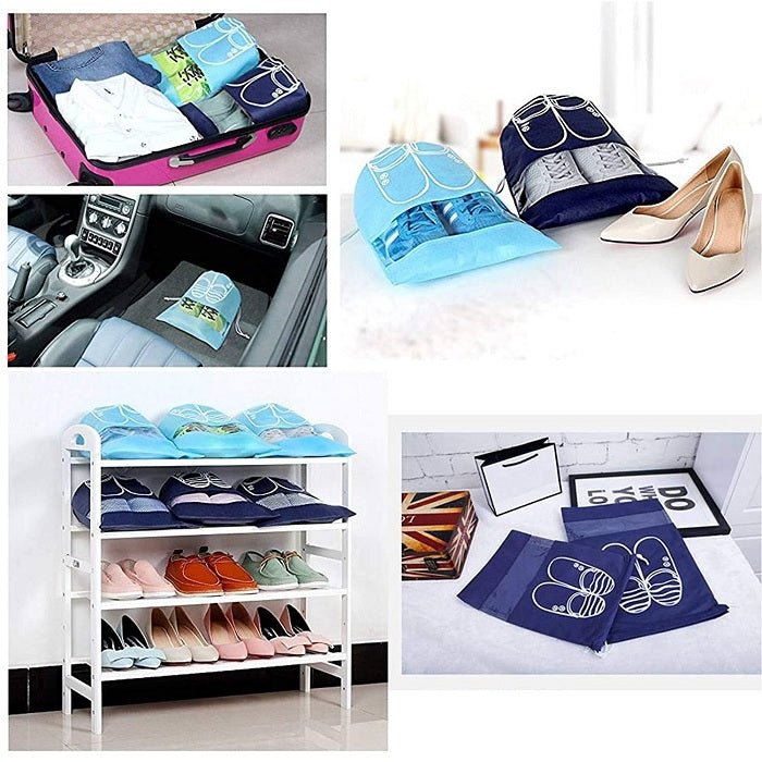 Premium Portable Travel Shoe Bag (Pack Of 2) - Buy Online at Alikart