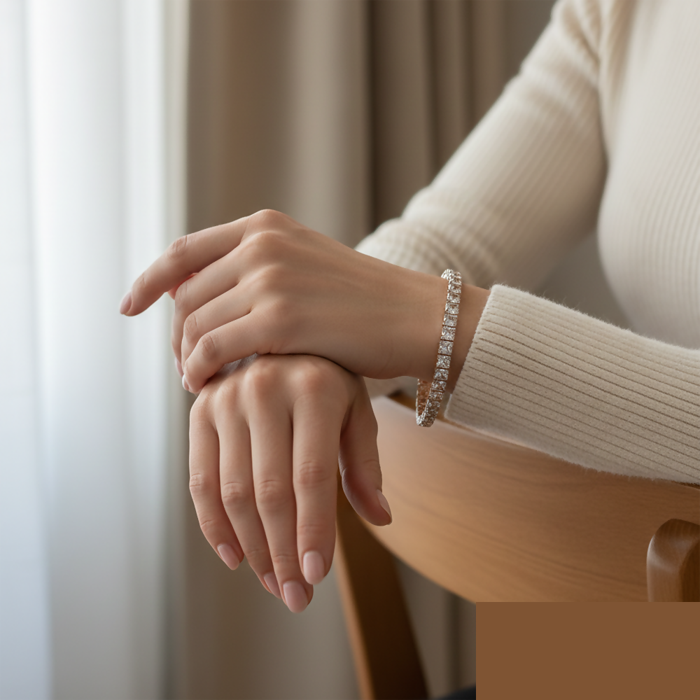 Premium Premium Rose Gold Plated AD Bracelet – Elegant & Durable Jewelry - Buy Online at Alikart
