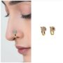 Premium Press Nose Pin Combo – Star & Floral CZ Designs Pack of 2 - Buy Online at Alikart
