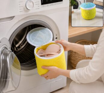 Protective Mesh Underwear Laundry Wash Bag with Zipper for Machine Wash (1 Pc)