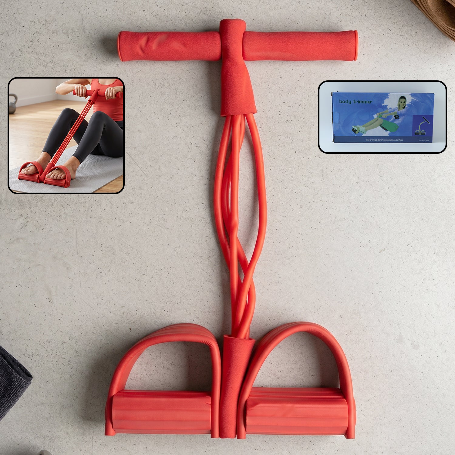 Pull Rope Resistance Exerciser – Full Body Workout & Flexibility - Detailed Feature View 1