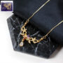 Premium Radiant Bloom Gold-Plated Floral Pendant Necklace for Women - Buy Online at Alikart