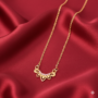 Premium Radiant Crown Heart Pendant Necklace with Cubic Zirconia - Buy Online at Alikart