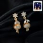 Premium Radiant Floral Cubic Zirconia Drop Earrings – Sophisticated Lightweight Jewelry - Buy Online at Alikart