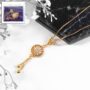 Premium Radiant Layered Gold-Plated Round Pendant Necklace with Dual Chains - Buy Online at Alikart