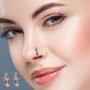 Premium Radiant Multicolor Stone Clip-On Nose Ring Set - Non-Piercing Ethnic Jewelry - Buy Online at Alikart