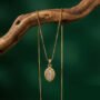 Premium Radiant Teardrop Pendant Necklace – Gold-Plated with Crystal Accents - Buy Online at Alikart