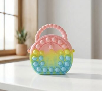 Rainbow Silicone Pop It Coin Purse – Fun Stress Relief Accessory