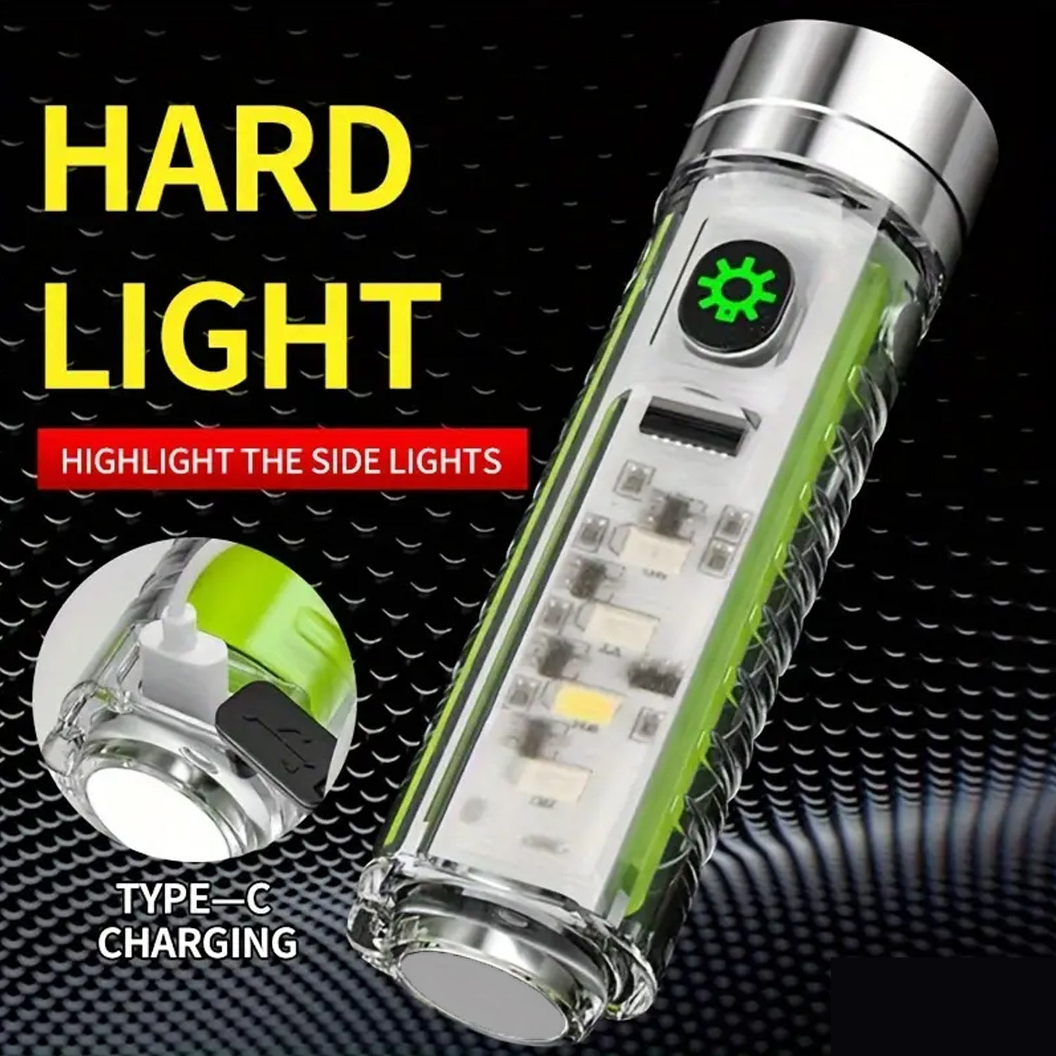 Premium Rechargeable Flashlight – USB Mini LED Torch with Zoom | Poravar - Buy Online at Alikart