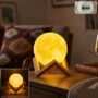 Premium Rechargeable LED Moon Lamp – Soothing Ambient Light for Home - Buy Online at Alikart