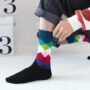 Premium Rohambus Pattern Cotton Socks - Buy Online at Alikart