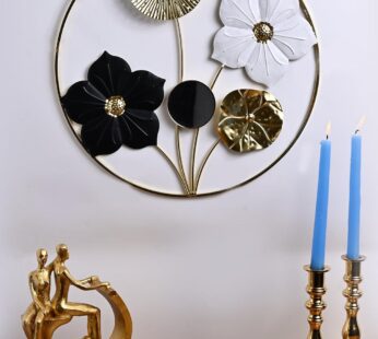Round Sunflower Wall Plaque