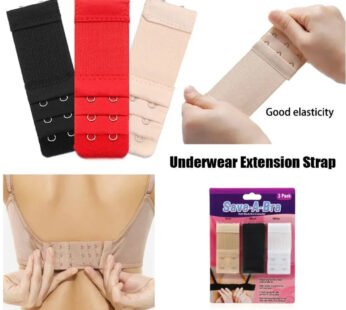 Save-A-Bra Adjustable Hook Extender – Comfortable Bra Extension Strap – 3 Pcs in 1 set