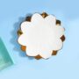 Premium Scalloped Ceramic Lotus Bowl - Buy Online at Alikart