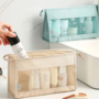 Premium See-Through Mesh Travel Toiletry Organizer – Compact Waterproof Cosmetic Pouch - Buy Online at Alikart