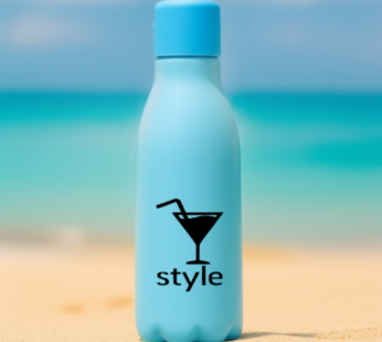 Set of 2 Premium 1000ml Printed Hydration Bottles – BPA-Free & Leak-Proof