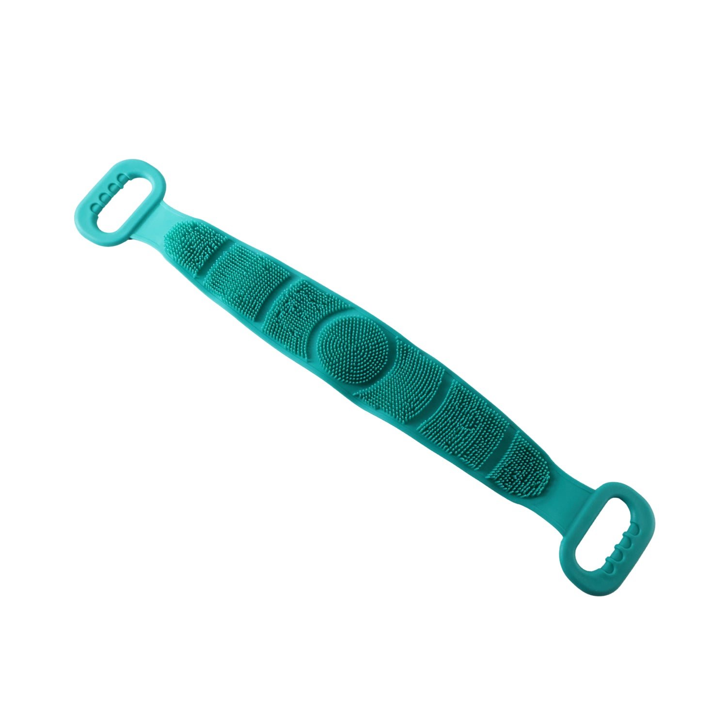 Silicone Body Scrubber Bath Belt Dual Handle Back Exfoliating Strap - Detailed Feature View 3