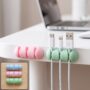 Premium Silicone Cable Organizer Holder with 4 Cord Slots for Desk and Office Use - Buy Online at Alikart
