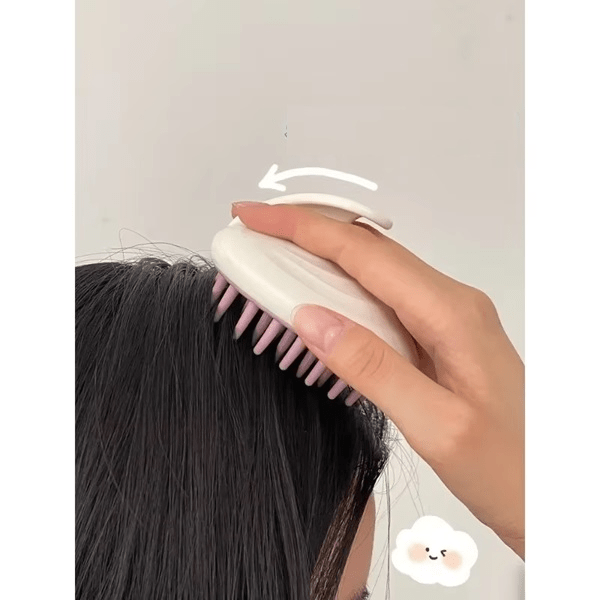 Silicone Shampoo Scalp Massage Comb - Detailed Feature View 3