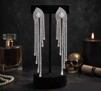 Silver Chandeliers Earrings – Elegant Statement Jewelry