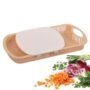 Premium Slide-Out Prep Station: Multipurpose Cutting Board with Integrated Waste Tray - Buy Online at Alikart