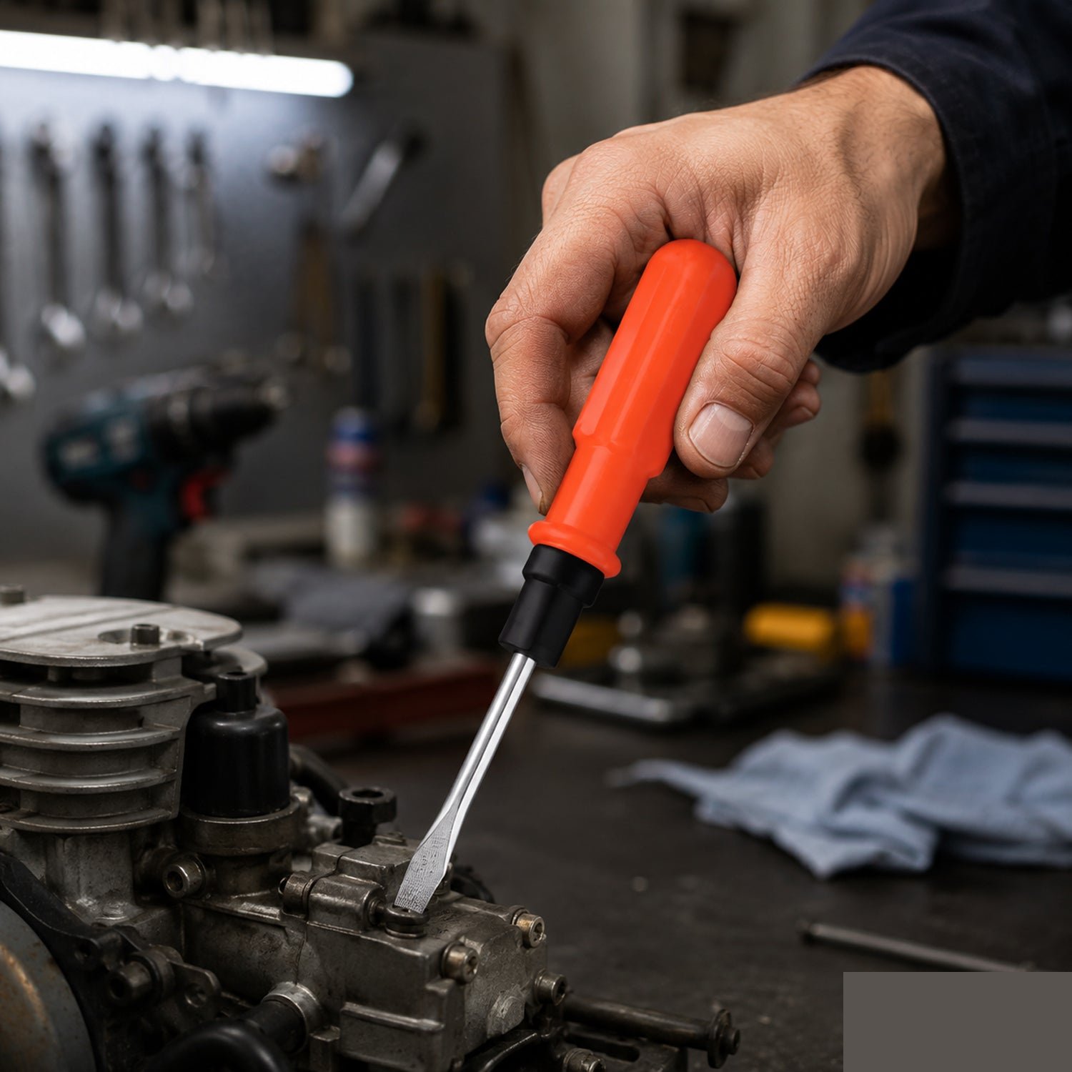 Small 2 in 1 screwdriver – Reversible flathead and Phillips tool for home & work - Detailed Feature View 4
