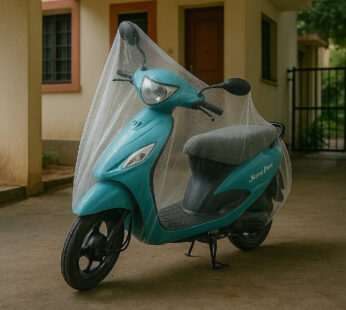 Small Plastic Activa Bike Cover – Waterproof & Dustproof 220 cm