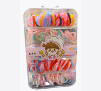 Soft Pastel Elastic Hair Ties – Gentle No-Snag Ponytail Holders for All Ages