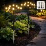 Premium Solar Firefly LED Garden Stake Lights for Outdoor Lawn and Pathway Use (2 Pc Set) - Buy Online at Alikart