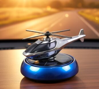 Solar Helicopter Car Air Freshener – Rotates & Freshens Dashboard