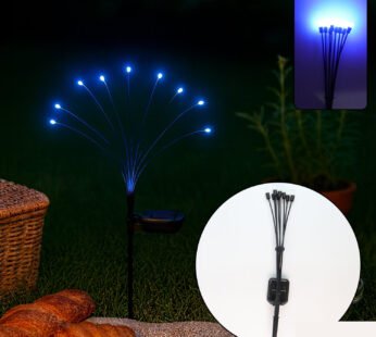 Solar LED Fiber Optic Garden Light – Waterproof Outdoor Decor