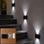 Premium Solar Wall Fence Light with Dual LED for Outdoor Garden Pathway Lighting (1 Pc) - Buy Online at Alikart