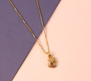 Sparkling Crystal Teardrop Pendant Necklace – Elegant Artistic Statement Jewelry for Women