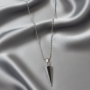 Premium Spike Pendant Necklace for Men – Sharp Edge Black Inlay - Buy Online at Alikart
