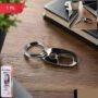 Premium Stainless Steel Carabiner Keychain – Secure Lock & Compact Design - Buy Online at Alikart