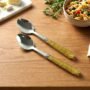Premium Stainless Steel Dining Spoon Set – Elegant Glitter Handles, Pack of 2 - Buy Online at Alikart