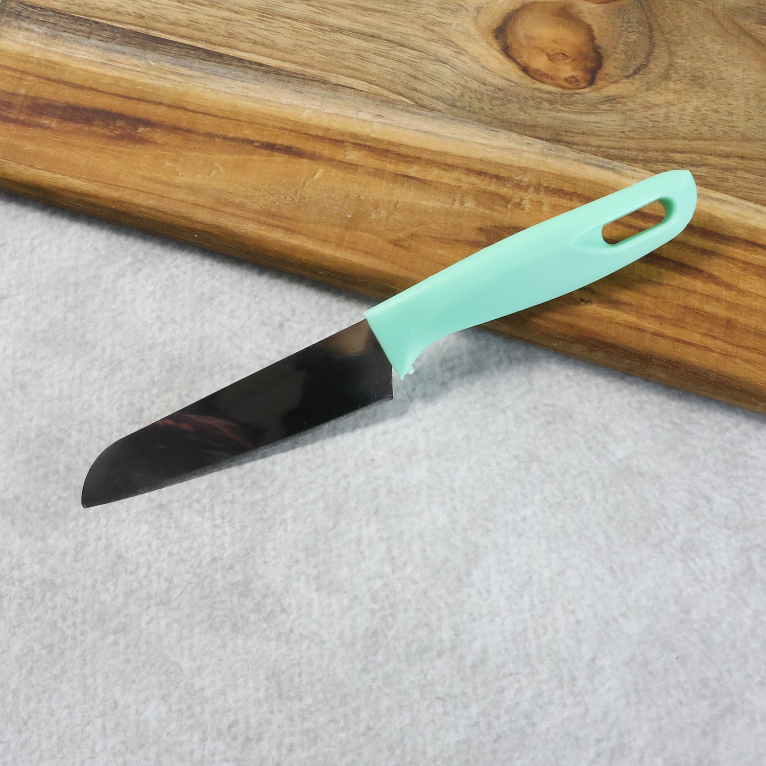 Stainless Steel Kitchen Knife – Ergonomic Soft Grip & Protective Cover - Detailed Feature View 2