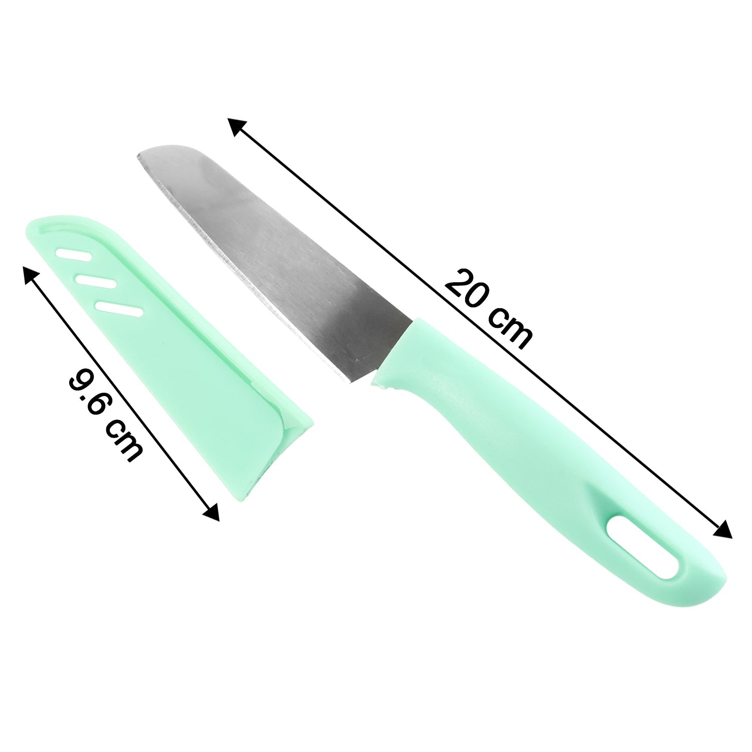 Stainless Steel Kitchen Knife – Ergonomic Soft Grip & Protective Cover - Detailed Feature View 6