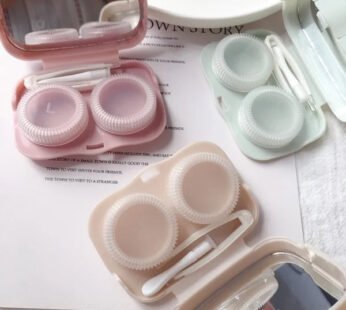 Sweet Simple Contact Lens Case – Portable Travel Lens Storage for Daily Use | Safe & Hygienic Lens Holder