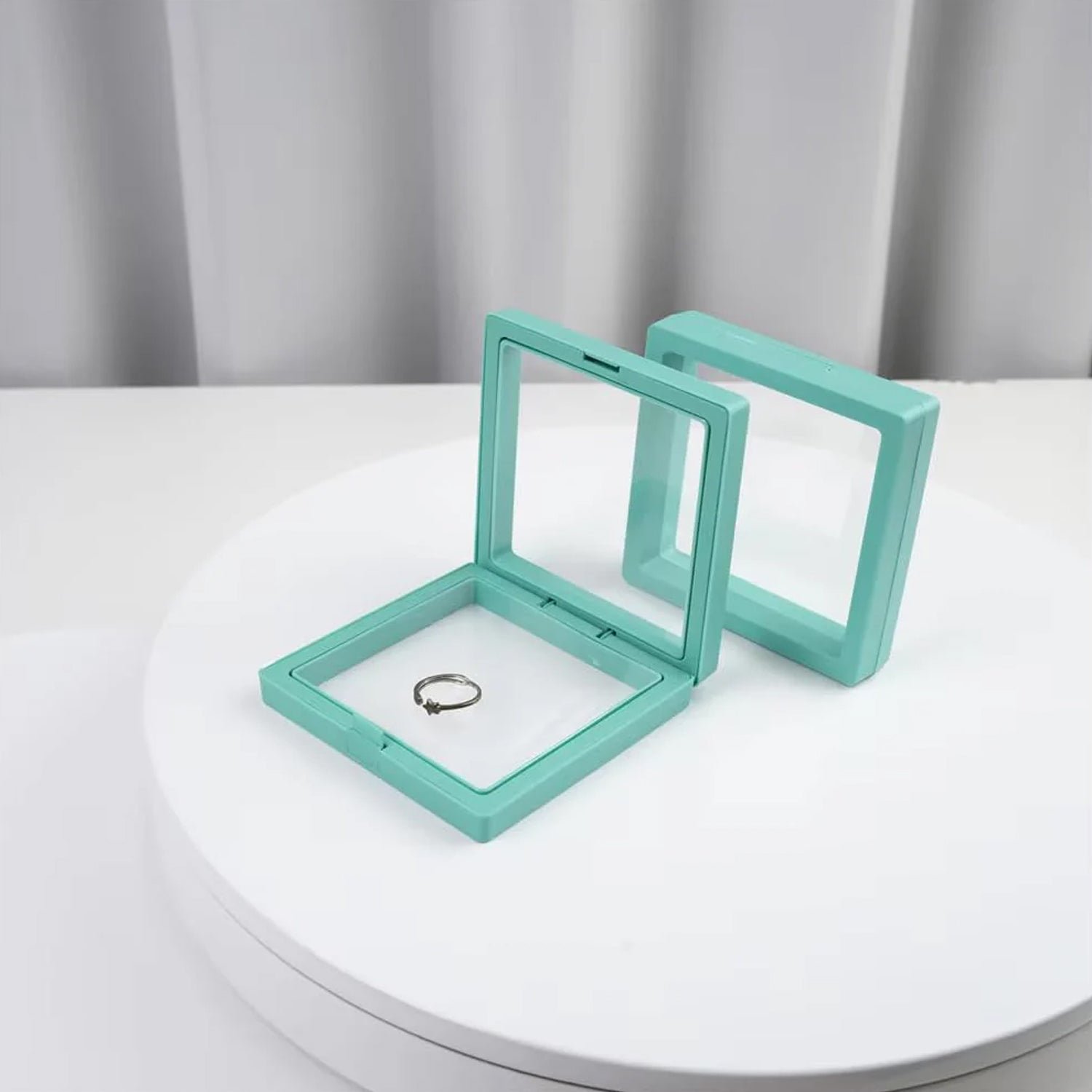 Transparent Jewellery Display Box – Elegant 3D Floating Organizer - Detailed Feature View 2
