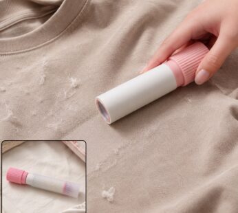 Travel-Ready Reusable Lint Roller with Protective Case for Clothes & Fabrics