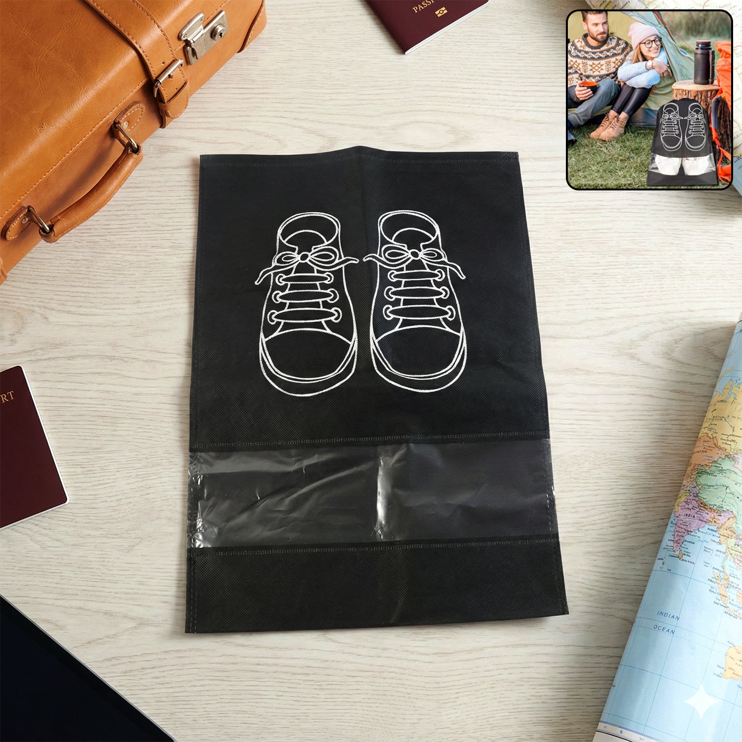 Premium Travel Shoe Storage Bag – Waterproof, Compact & Lightweight - Buy Online at Alikart