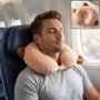 Premium U-Shaped Travel Neck Pillow, Cute Cat Soft Plush Pillow with Ears - Buy Online at Alikart