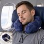 Premium U-Shaped Travel Neck Pillow, Memory Foam Support Pillow with Adjustable Toggle - Buy Online at Alikart