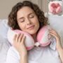Premium U Shaped Travel Neck Pillow Soft Plush Pink White Head Neck Support - Buy Online at Alikart