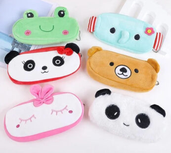 Ultra-Soft Fuzzy Zipper Pencil Case – Cute Novelty Plush Stationery Organizer Pouch (Assorted Designs)